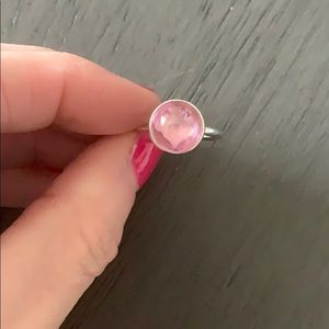 Pink pandora ring